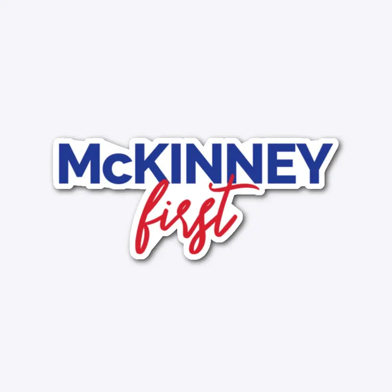 Die Cut McKinney First Logo Sticker